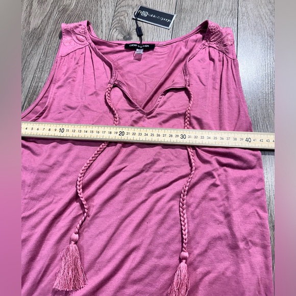 Women's Pink Blouse Sleeveless Shirt Tops Size S - Picture 4 of 8